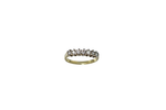 Load image into Gallery viewer, 18kt Yellow Gold Eternity Ring with 7 Round Cut Diamonds