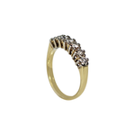 Load image into Gallery viewer, 18kt Yellow Gold Eternity Ring with 7 Round Cut Diamonds