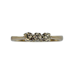 Load image into Gallery viewer, 9ct Yellow and Yellow Gold Trinity Ring with 3 Brilliant Cut Diamonds
