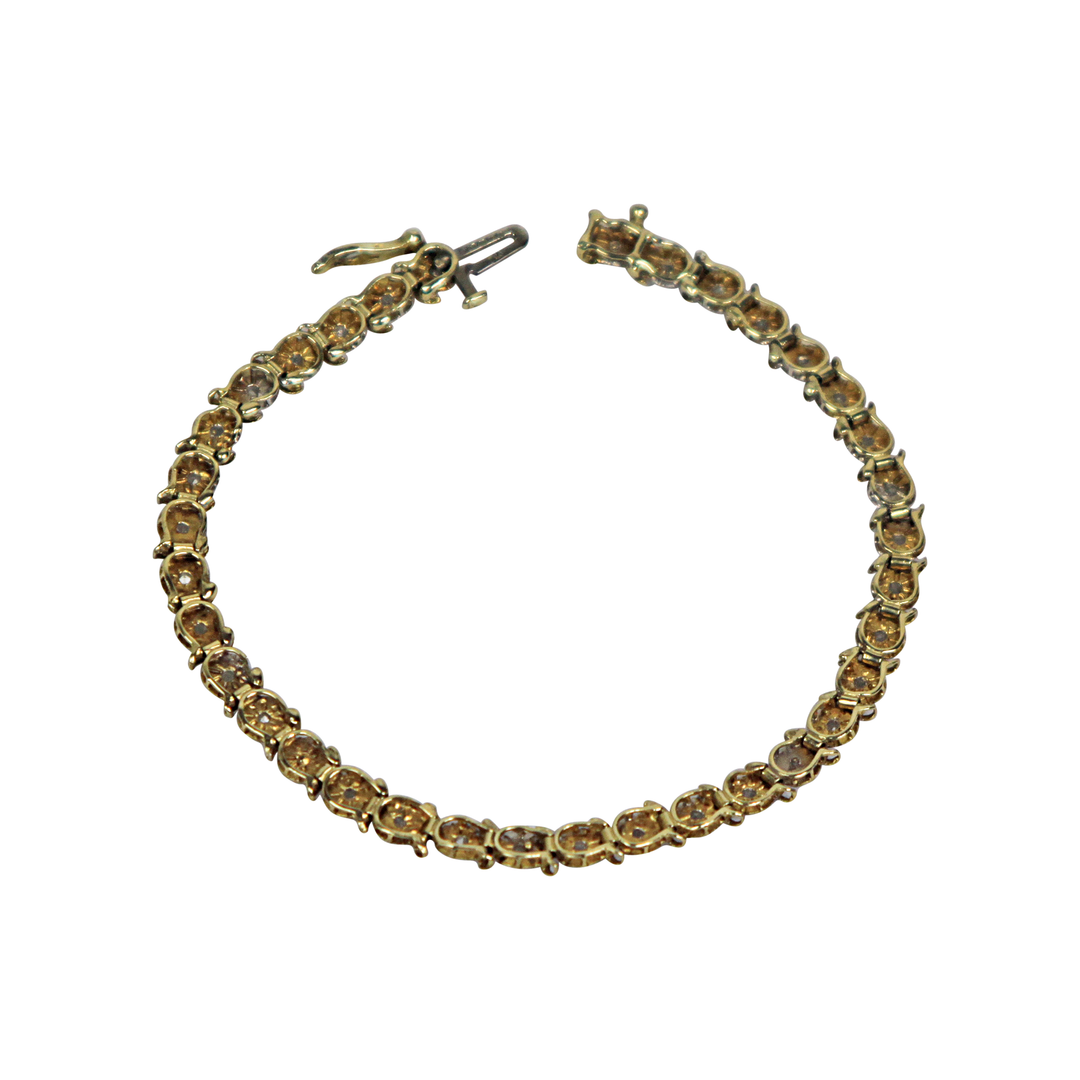 9ct Gold 1.14ct Diamond Bracelet