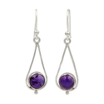 Load image into Gallery viewer, Sundari Sterling Silver Drop Earrings (Gemstone or Freshwater Pearls)