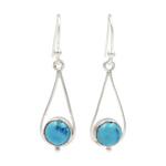 Load image into Gallery viewer, Sundari Sterling Silver Drop Earrings (Gemstone or Freshwater Pearls)