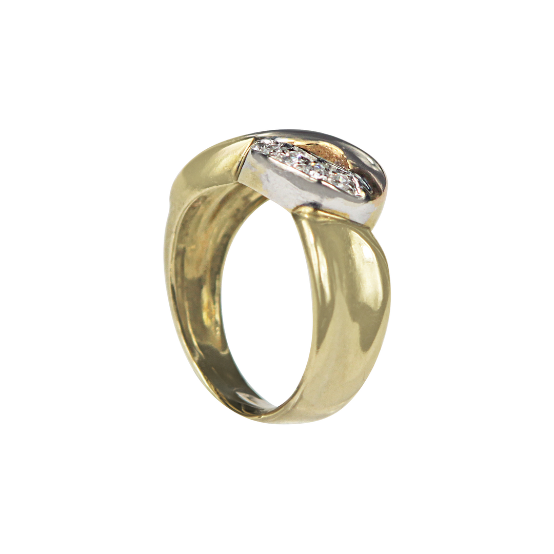 18ct Yellow Gold Cubic Zirconia Cluster Ring โ Torquay Jewellers