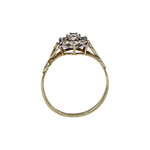 Load image into Gallery viewer, 9kt Yellow Gold Cluster Ring with 7 Round Cut Zircons
