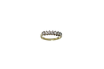 Load image into Gallery viewer, 18kt Yellow Gold Eternity Ring with 7 Round Cut Diamonds
