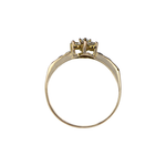 Load image into Gallery viewer, 9kt Yellow Gold Cluster Ring with 13 Round Cut Zircons
