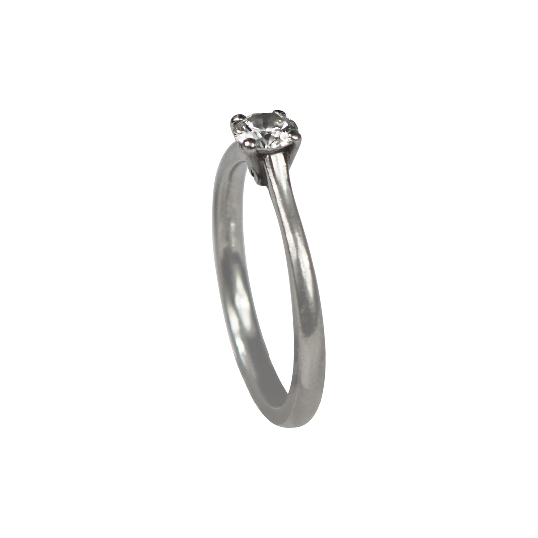 Platinum Diamond Solitaire Ring