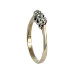 Load image into Gallery viewer, 9ct Yellow and Yellow Gold Trinity Ring with 3 Brilliant Cut Diamonds
