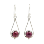 Load image into Gallery viewer, Sundari Sterling Silver Drop Earrings (Gemstone or Freshwater Pearls)
