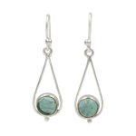 Load image into Gallery viewer, Sundari Sterling Silver Drop Earrings (Gemstone or Freshwater Pearls)
